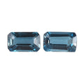 London Blue Topaz Set of 2 (Oct 5x3 mm) 0.60 ctw Loose Gemstone - Sticky add to cart bar