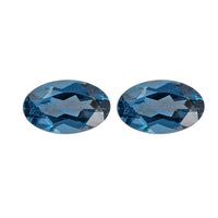 London Blue Topaz Set of 2 (Ovl 5x3 mm) 0.39 ctw