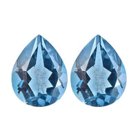 London Blue Topaz Set of 2 (Pear 5x4 mm) 0.66 ctw
