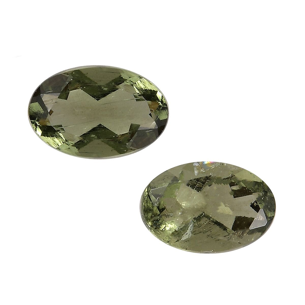 Bohemian Moldavite Set of 2 (Ovl 6x4 mm) 0.69 ctw