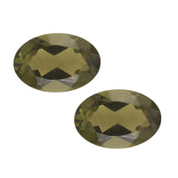 AA Bohemian Moldavite Set of 2 (Ovl 6x4 mm) 0.69 ctw