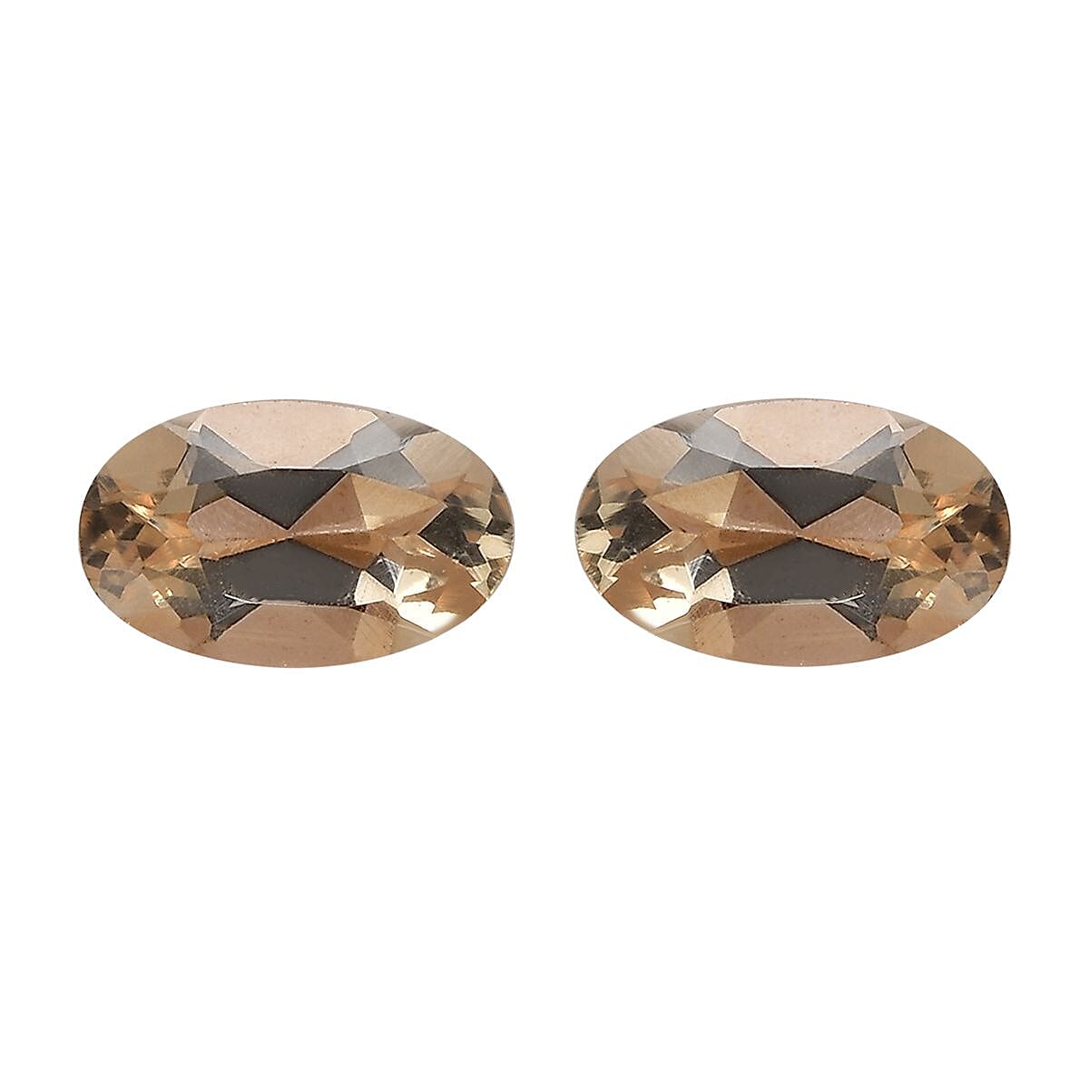 Imperial Topaz Set of 2 (Ovl 5x3 mm) 0.44 ctw