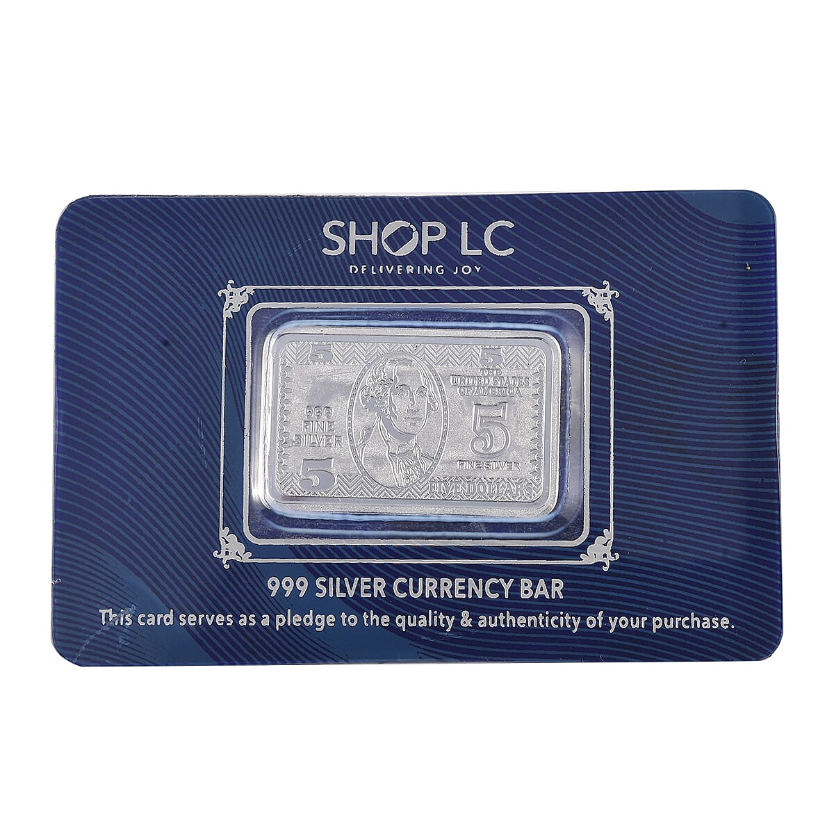 999.9 Fine Silver Currency Bar 5 Grams (Del. in 10-12 Days)