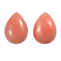 Peach Opal Set of 2 (Pear 7x5 mm) 0.84 ctw Loose Gemstone