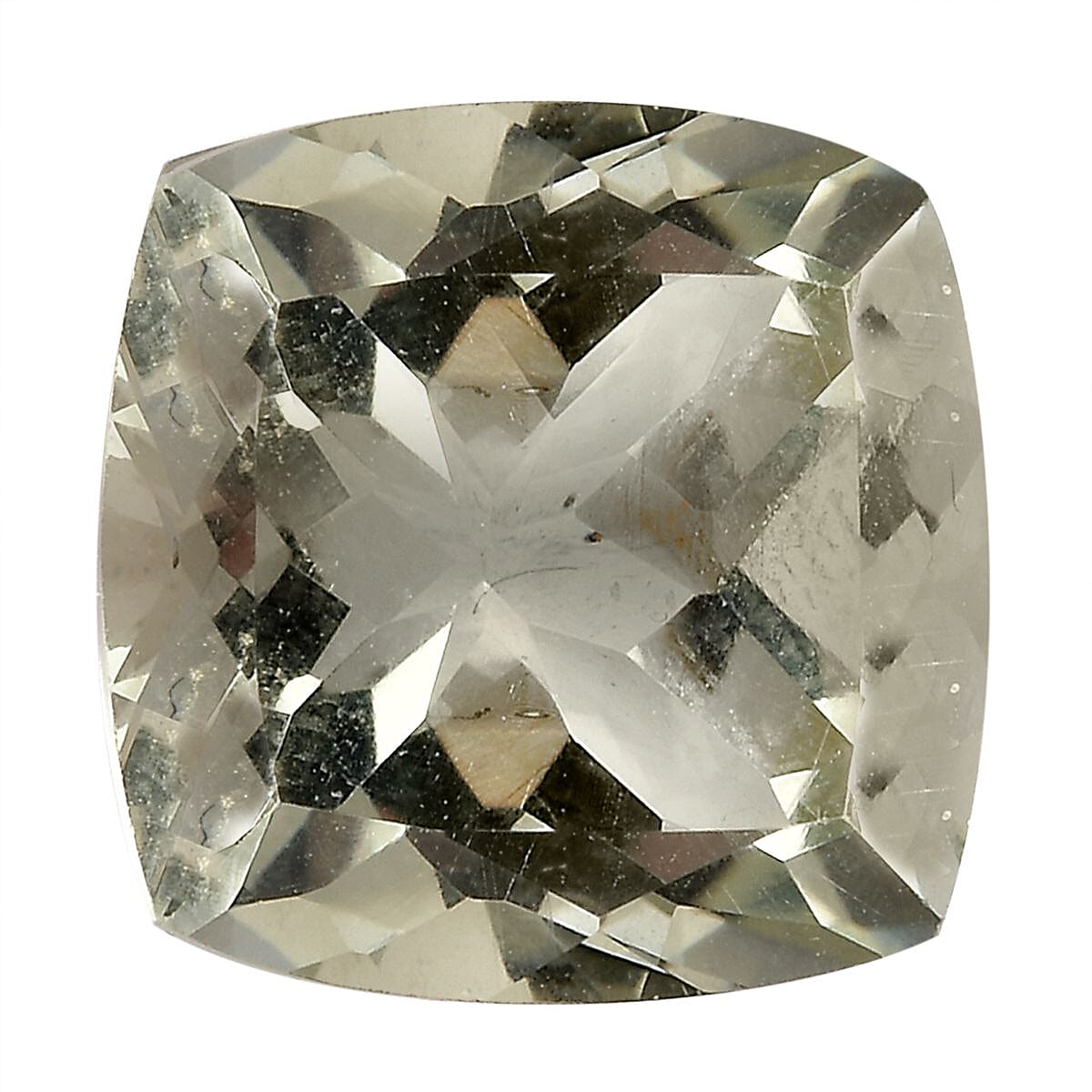 Montezuma Prasiolite (Cush 10x10 mm) 3.86 ctw