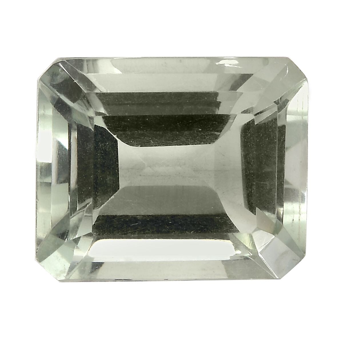 Montezuma Prasiolite (Oct 12x10 mm) 5.14 ctw Loose Gemstone