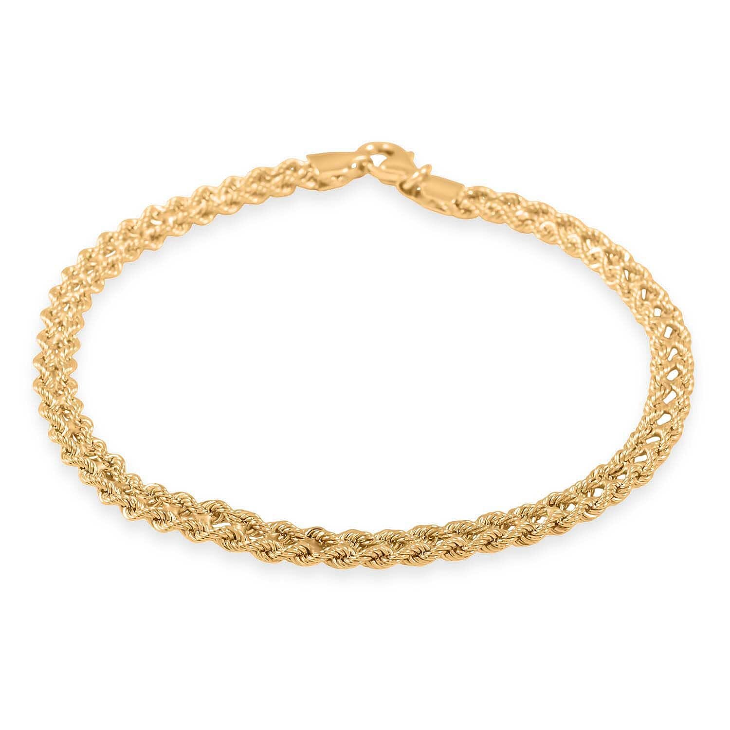 Italian 10K Yellow Gold Bracelet (7.50 In) 2.18 Grams
