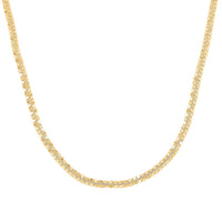 Italian Sparkle Chain Necklace in 10K Yellow Gold 4.95 Grams 18 Inches