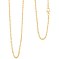 Italian Fancy Link Necklace in 10K Yellow Gold 1.3 Grams 18 Inches - Sticky add to cart bar