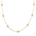Italian Evil Eye Necklace in 10K Yellow Gold 2 Grams 18 Inches - Sticky add to cart bar