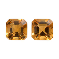 Premium Brazilian Citrine Set of 2 (Oct 5x5 mm) 1.24 ctw