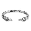 Bali Legacy Sterling Silver Elephant Cuff Bracelet (7.25 In) 32 Grams - Sticky add to cart bar