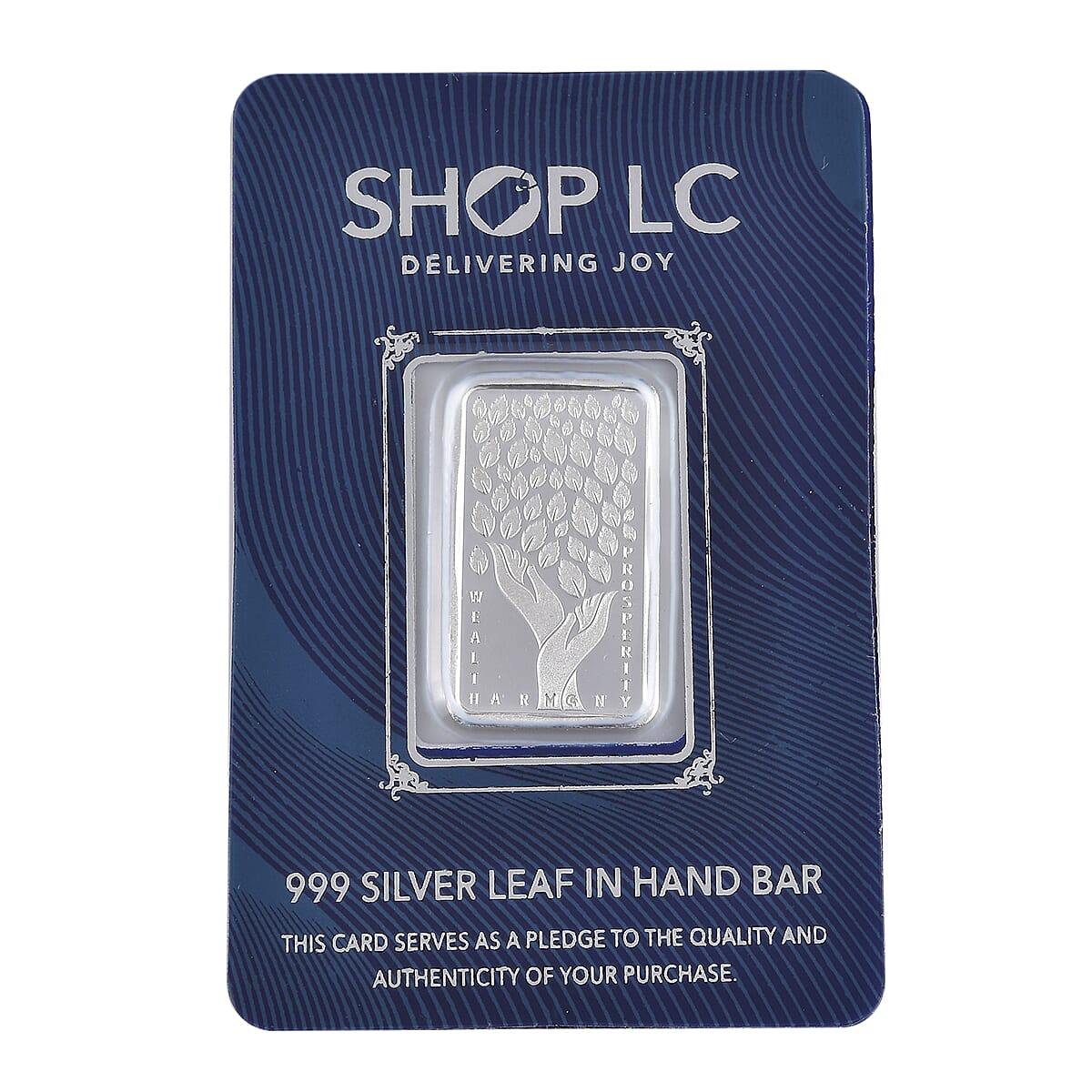 999.9 Fine Silver Leaf in Hand Bar