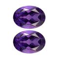 African Amethyst Set of 2 (Ovl 7x5 mm) 1.34 ctw Loose Gemstone - Sticky add to cart bar