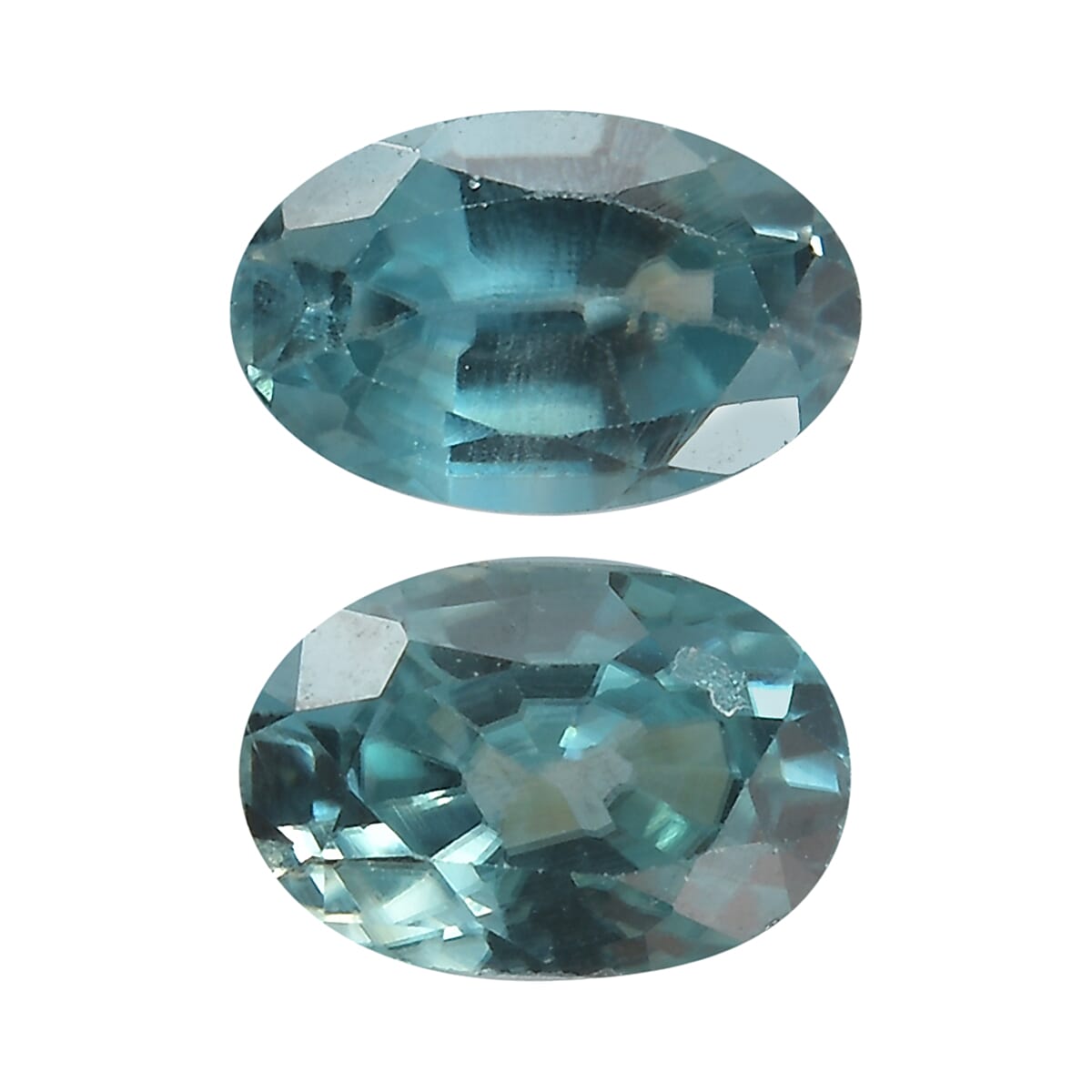 AA Blue Zircon Set of 2 (Ovl 6x4 mm) 0.67 ctw Loose Gemstone