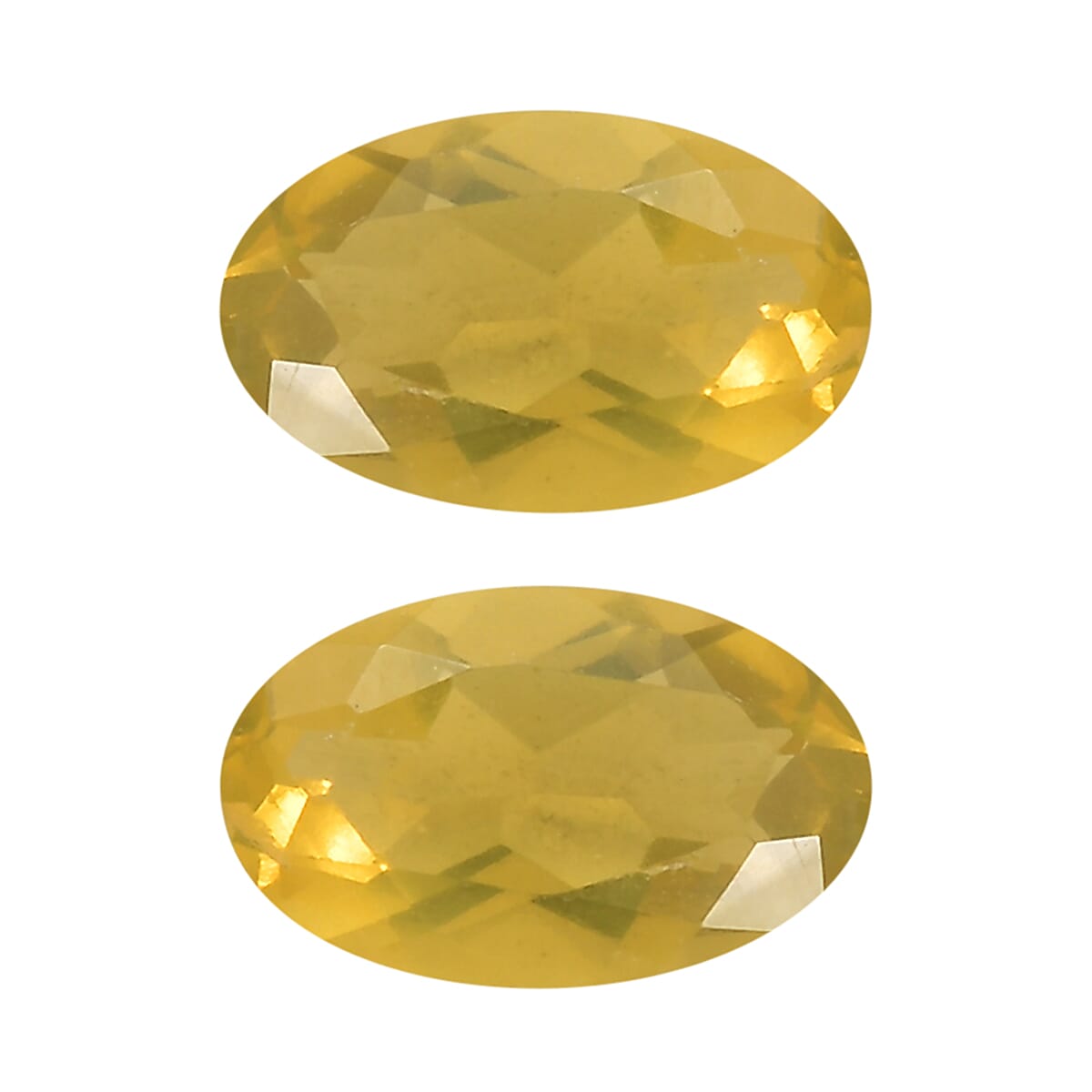 Canary OpalÂ Set of 2 (Oval 5x3 mm) 0.30 ctw Loose Gemstone