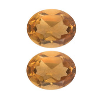 AA Brazilian Citrine Set of 2 (Ovl 5x4 mm) 0.60 ctw Loose Gemstone
