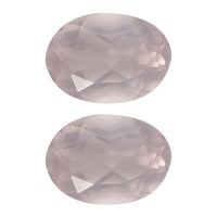 AA Galilea Rose Quartz Set of 2 (Ovl 7x5 mm) 1.40 ctw Loose Gemstone