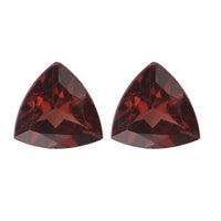 Mozambique Garnet Set of 2 (Trl 6 mm) 1.69 ctw Loose Gemstone