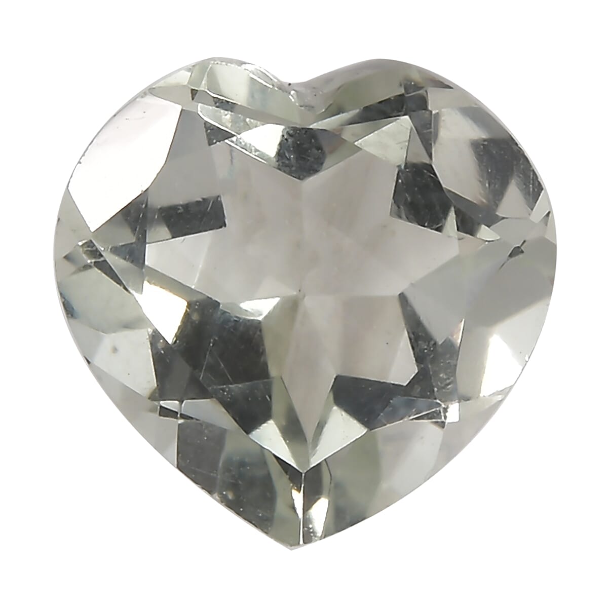 AA Montezuma Prasiolite (Hrt 8 mm) 1.49 ctw Loose Gemstone