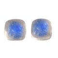 Rainbow Moonstone Set of 2 (Cush 5x5 mm) 1.44 ctw Loose Gemstone - Sticky add to cart bar