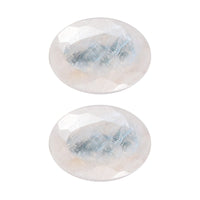 Rainbow Moonstone Set of 2 (Oval 7x3 mm) 1.36 ctw Loose Gemstone