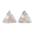 AA Rainbow Moonstone Set of 2 (Triangle 5 mm) 0.62 ctw Loose Gemstone - Sticky add to cart bar