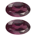 Orissa Rhodolite Garnet Set of 2 (Ovl 5x3 mm) 0.59 ctw Loose Gemstone - Sticky add to cart bar