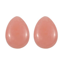 AA Peruvian Pink Opal Set of 2 (Pear 7x5 mm) 1.16 ctw Loose Gemstone