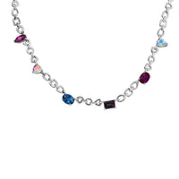 Karis Multi Mystic Topaz 6.60 ctw Celestial Necklace in Platinum Bond 18 Inches