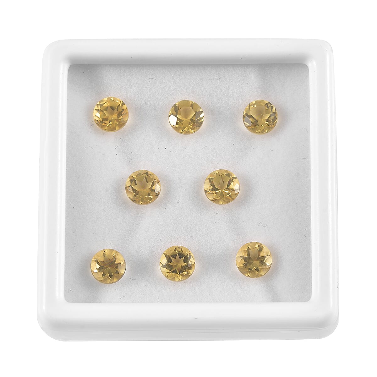 Yellow Beryl Assorted Box (Rnd 5 mm) 4.00 ctw Loose Gemstone