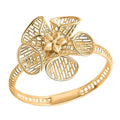 10K Yellow Gold Floral Ring (Size 10.0) (1.44 g) - Sticky add to cart bar