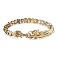 10K Yellow Golden Dragon Bracelet (7.25 In) 20.90 Grams