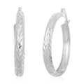 Sterling Silver Hoop Earrings 2.40 g - Sticky add to cart bar