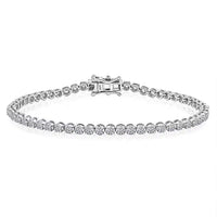 Luxuriant Lab Grown Diamond G SI 3.00 ctw Bracelet in Sterling Silver (7.00 In)