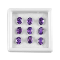 AA Moroccan Amethyst Assorted Box (Ovl 7x5 mm) 6.00 ctw Loose Gemstone