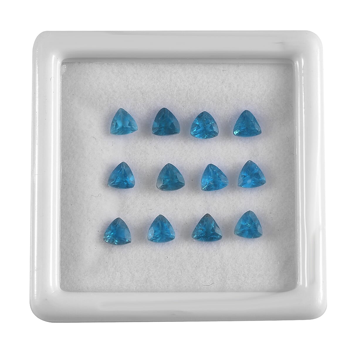 Malgache Neon Apatite Assorted Box (Trl 4 mm) 3.00 ctw Loose Gemstone