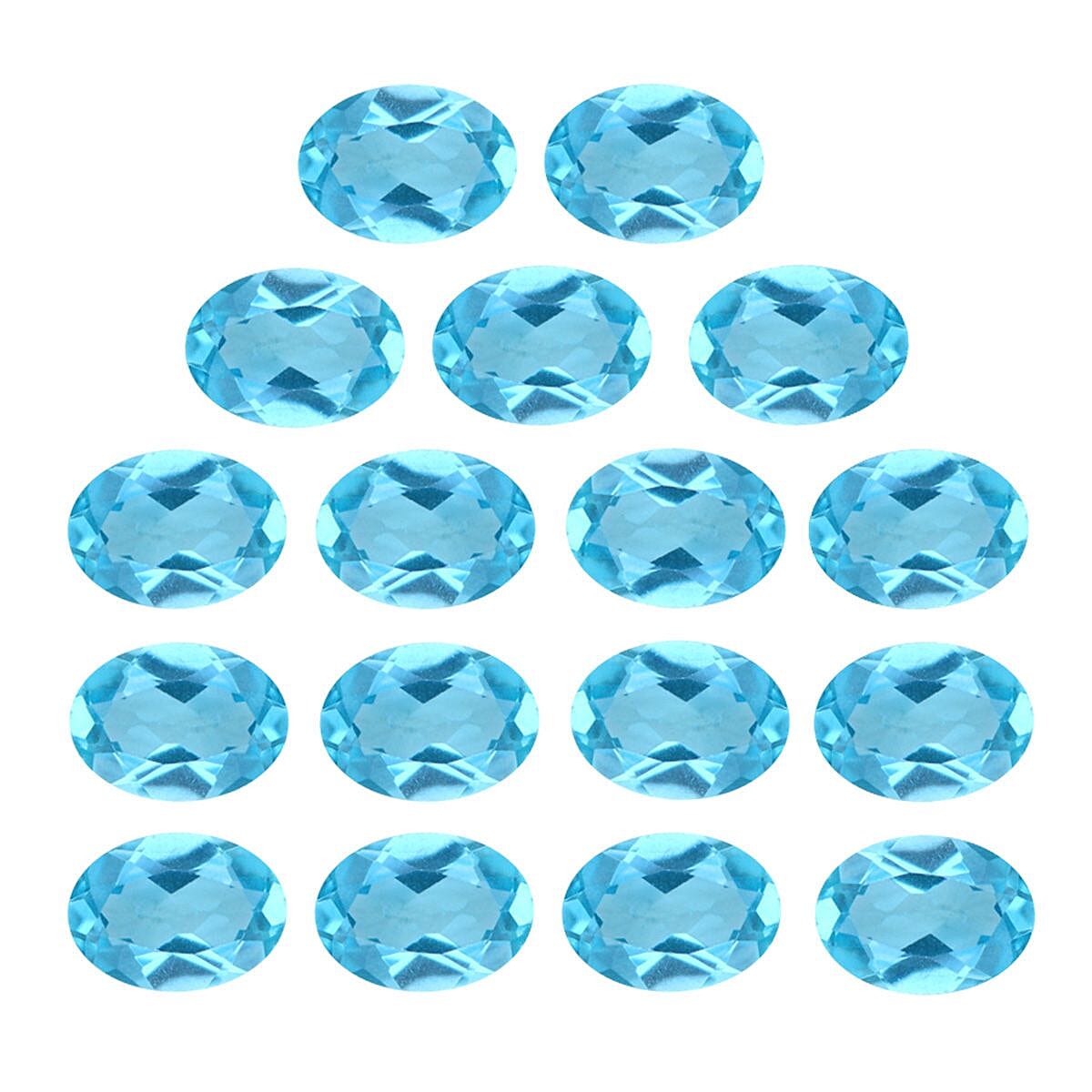 Blue Apatite Assoterd Box (Ovl 4x3 mm) 3.00 ctw Loose Gemstone