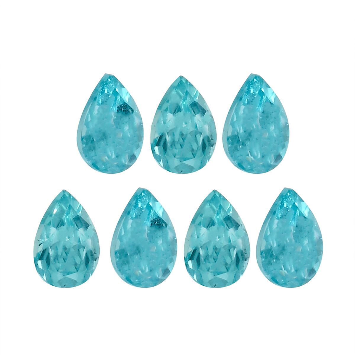 AA Blue Apatite Assoterd Box (Pear 7x5 mm) 5.00 ctw Loose Gemstone