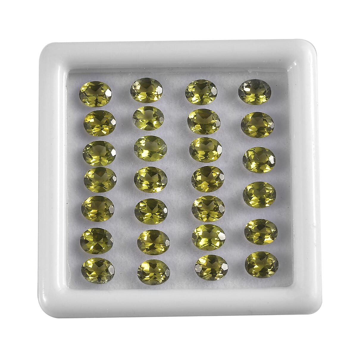 AA Peridot Arizona Assorted Box (Ovl 5x4 mm) 10.00 ctw Loose Gemstone