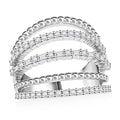 Clarte Ice Breaker Collection Moissanite Ring in Sterling Silver (Size 10.0) 0.65 ctw - Sticky add to cart bar