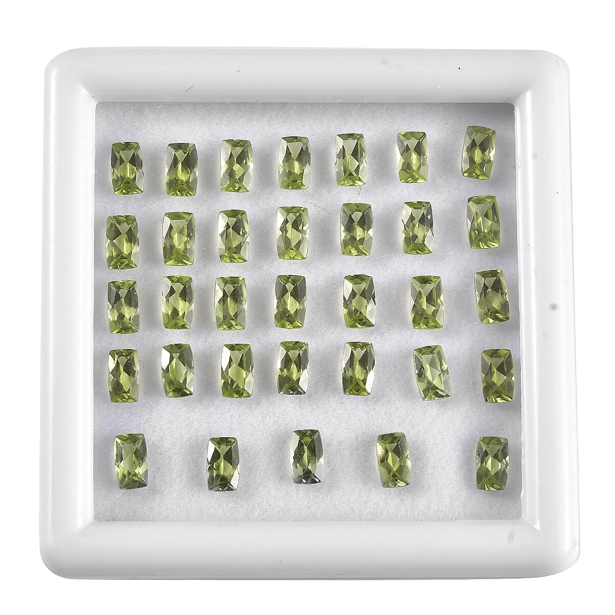 AA Peridot Arizona Assorted Box (Cush 5x3 mm) 10.00 ctw Loose Gemstone