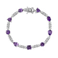 Karis Moroccan Rose 7.75 ctw Linking Bracelet in Platinum Bond (7.25 In) - Sticky add to cart bar