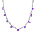 Karis Moroccan Rose 7.75 ctw Vintage Elegance Necklace in Platinum Bond (18 Inches) - Sticky add to cart bar