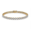 Luxuriant Lab Grown Diamond E-F, VS 9.90 ctw Lustrous Harmony Bracelet in 14K Yellow Gold (7.25 In) - Sticky add to cart bar