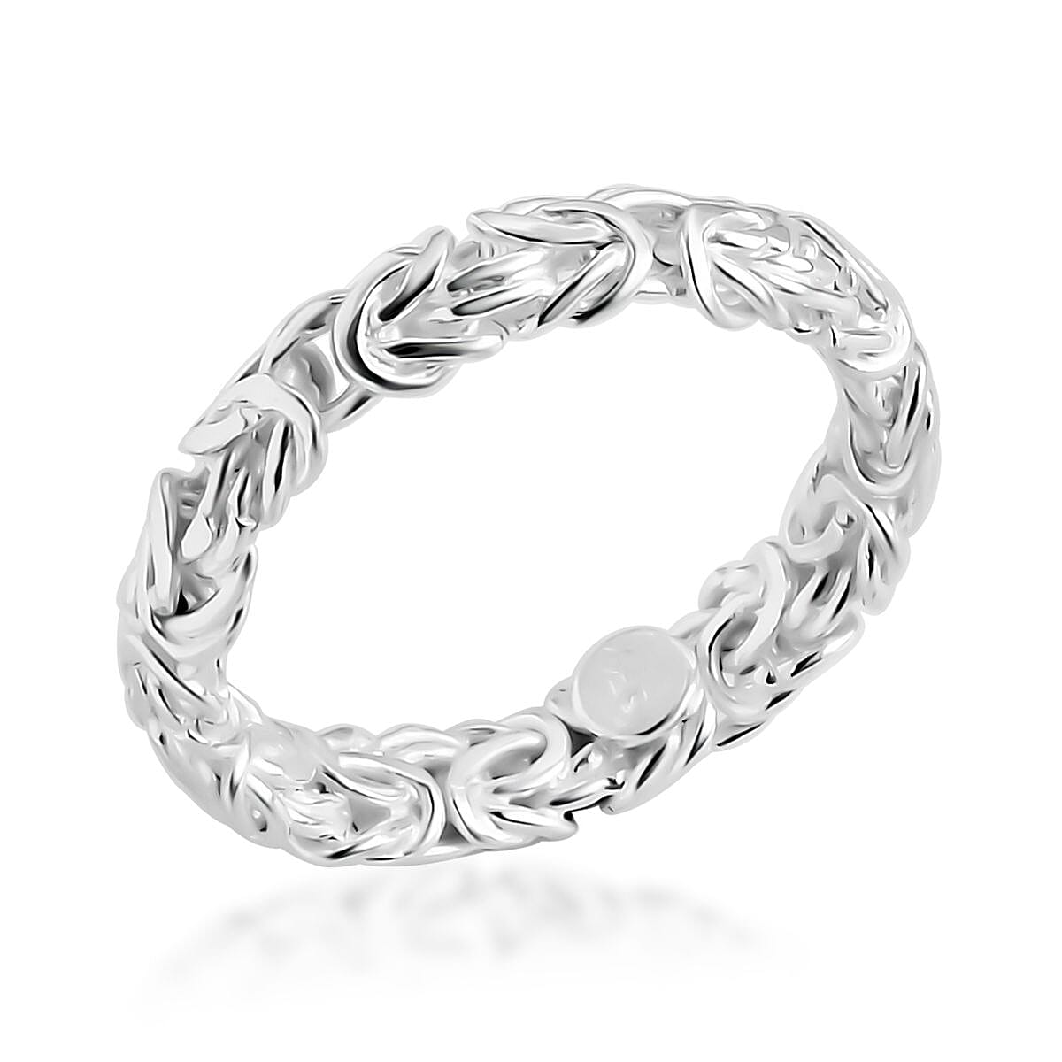 Bali Legacy Byzantine Ring in Sterling Silver (Size 10.0) 4.25 Grams