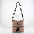 Beverly Hills Polo Club Black & White Logo Pattern Faux Leather Crossbody Bag (10.5"x9.5"x2") - Sticky add to cart bar