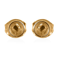 Luxoro 14K Yellow Gold Solitaire Stud Earrings 1 Grams