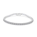 Luxuriant Lab Grown Diamond 7.00 ctw Bracelet in 14K White Gold (7.00 In) 6 Grams - Sticky add to cart bar