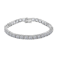 14K White Gold Luxuriant Lab Grown Diamond Bracelet (7.00 In) (12.22 g) 12.00 ctw